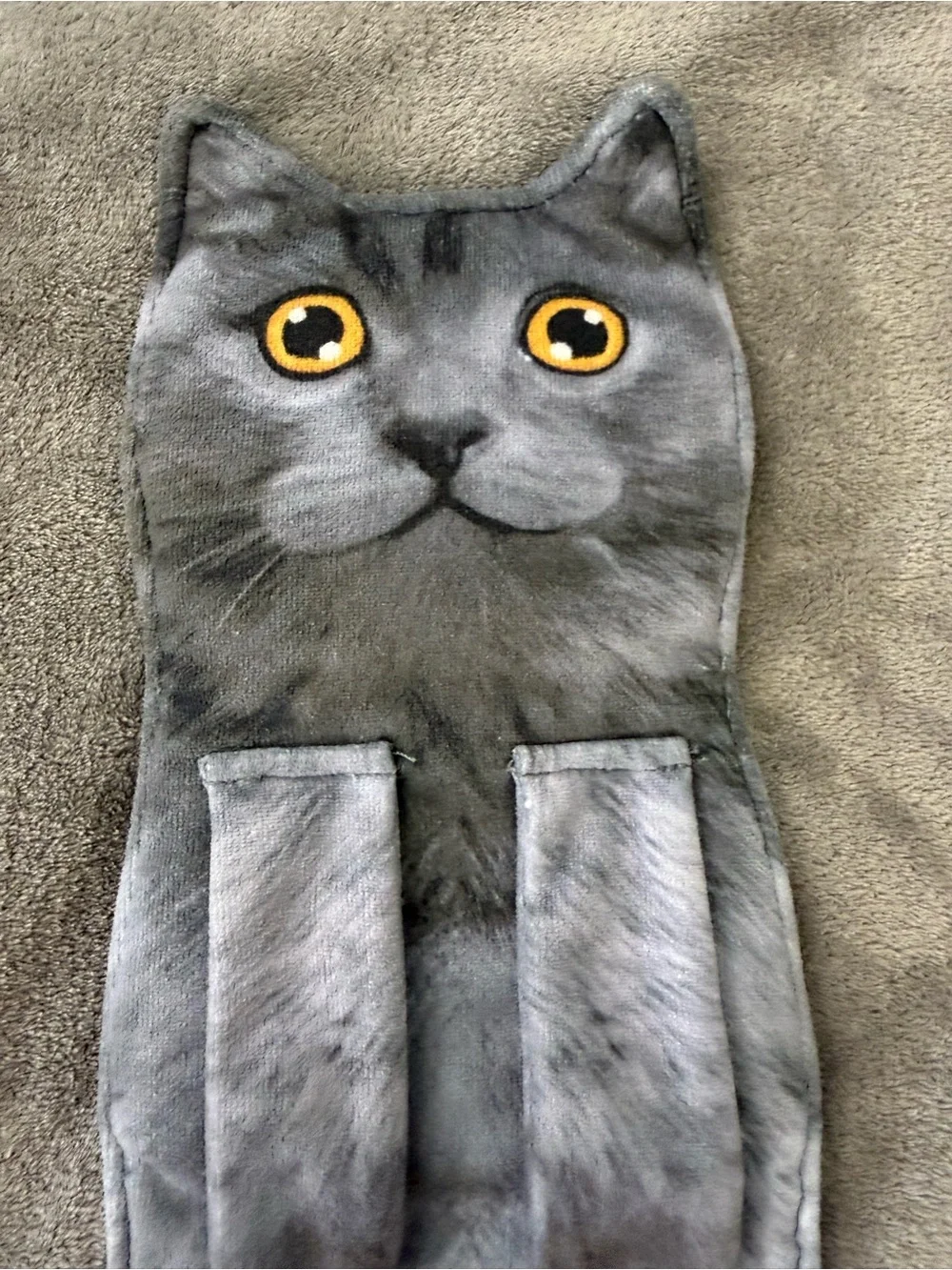 2 - Fun & Cute Cat Decor Hanging Hand Towels, Washcloths